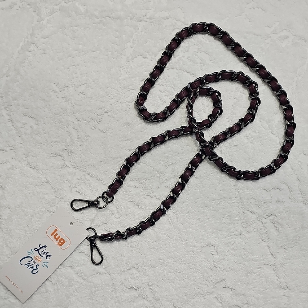 Lug Black and Purple Chain Strap with Clips